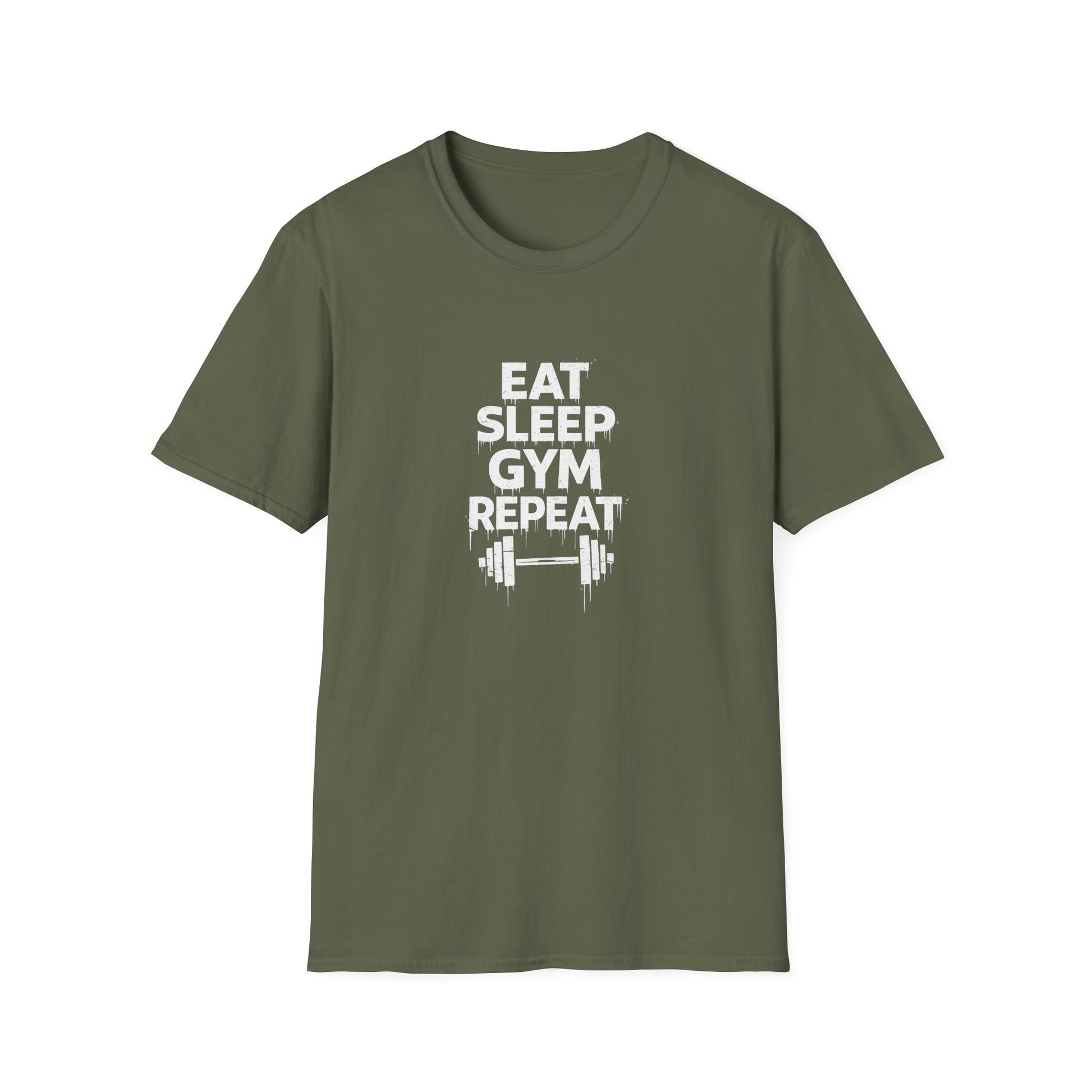 Eat sleep gym — tričko v barvě Sport Grey