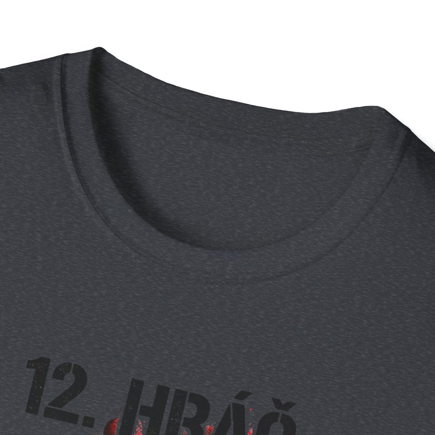 Tmavě šedé tričko s nápisem 12. hráč