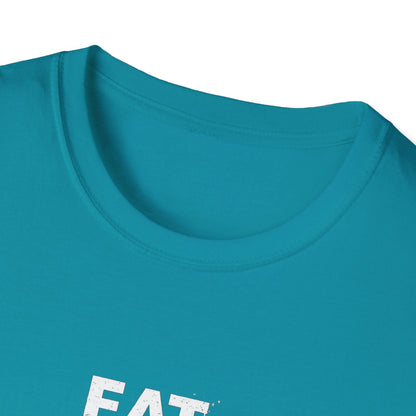 Eat sleep gym — tričko v barvě Tropical Blue