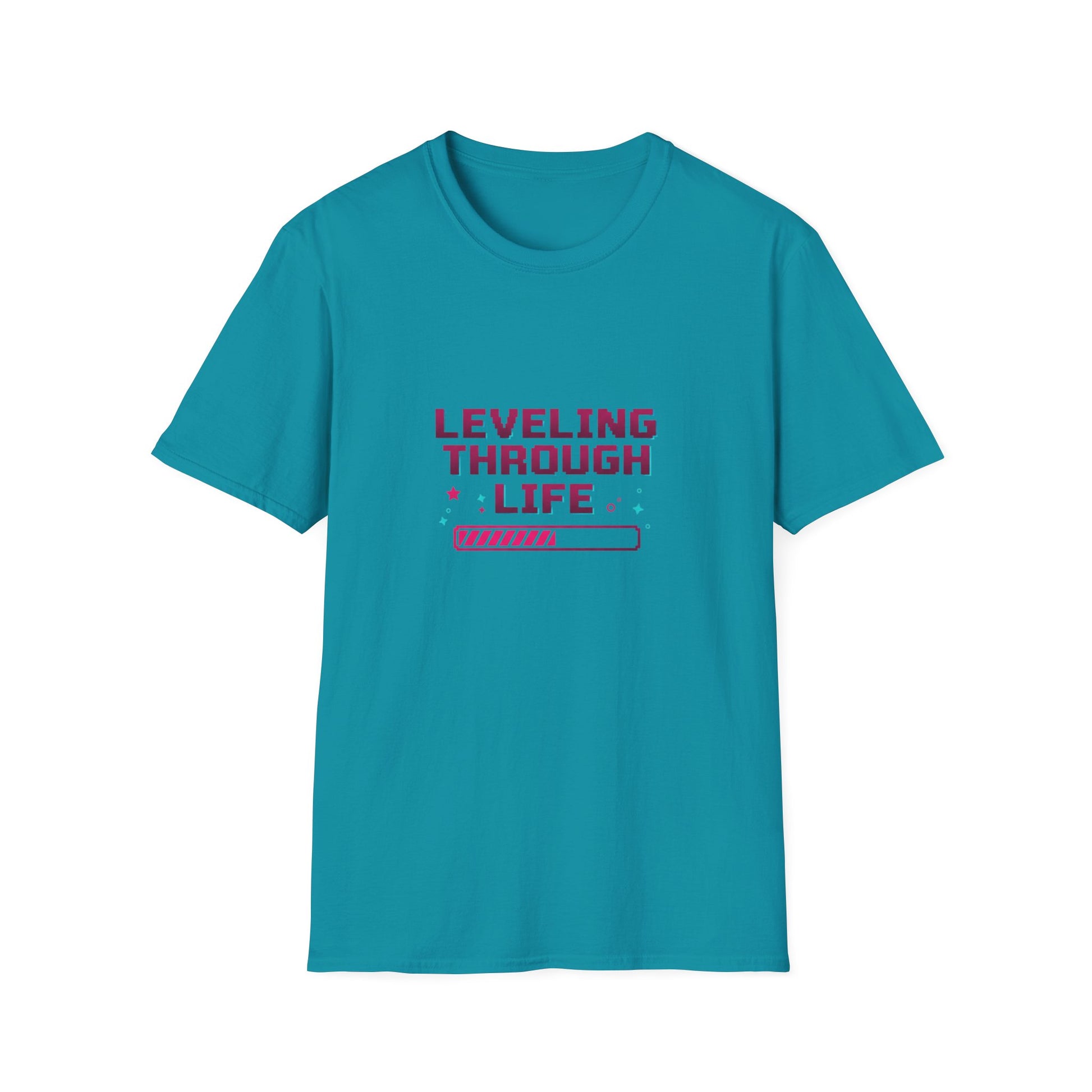 Leveling through life — tričko v barvě Purple
