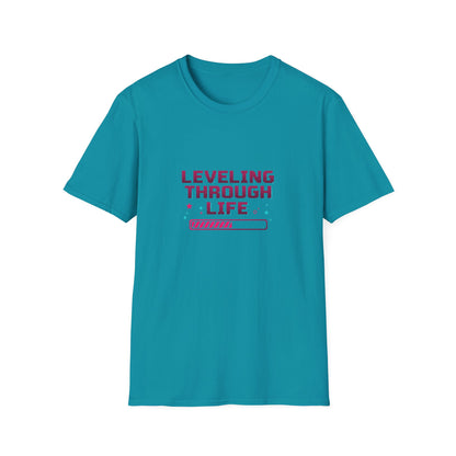 Leveling through life — tričko v barvě Purple
