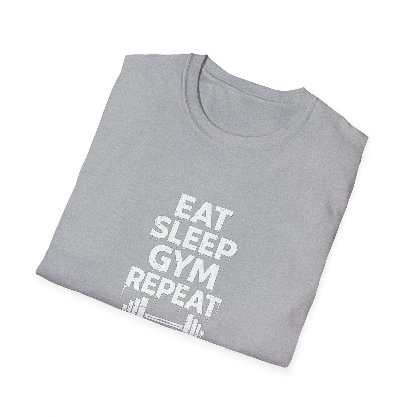Eat sleep gym — tričko v barvě Dark Heather