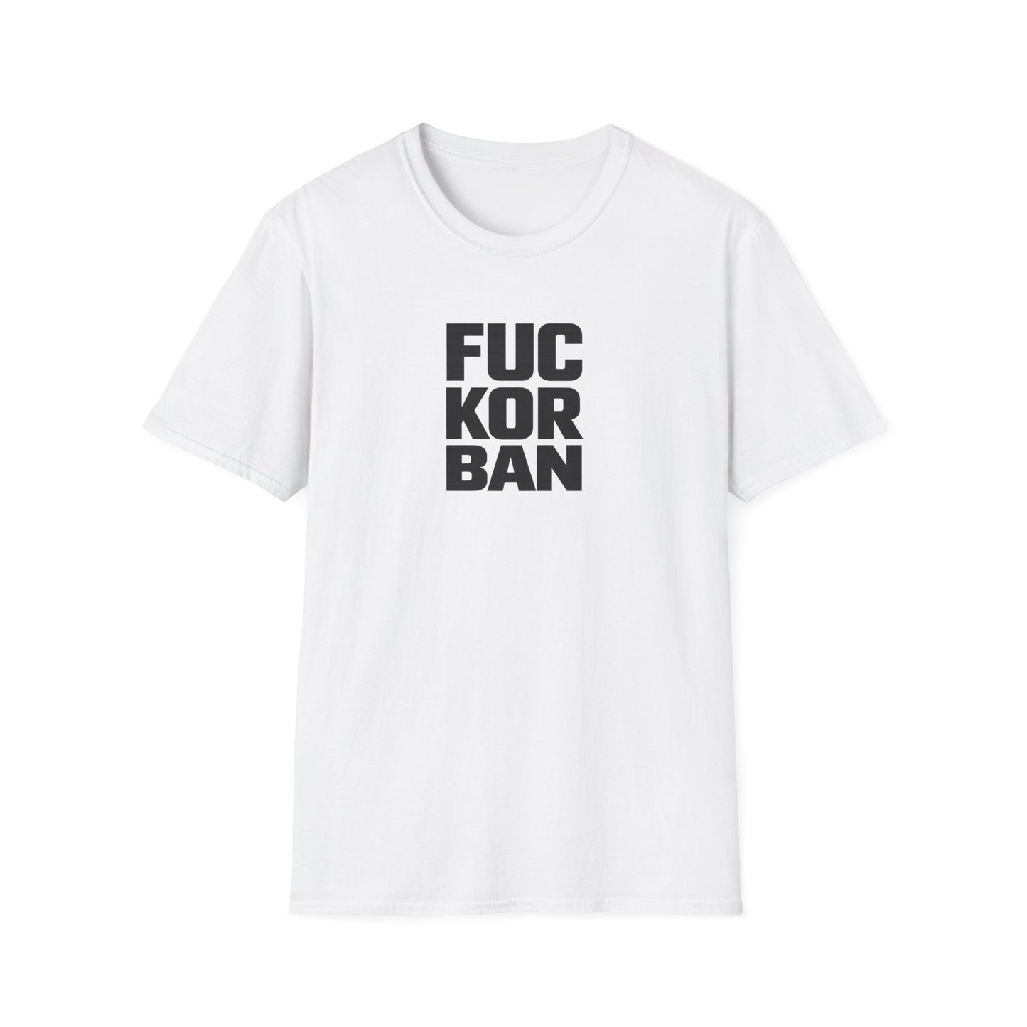Unisex tričko FUCK ORBAN — tričko v barvě Dark Heather