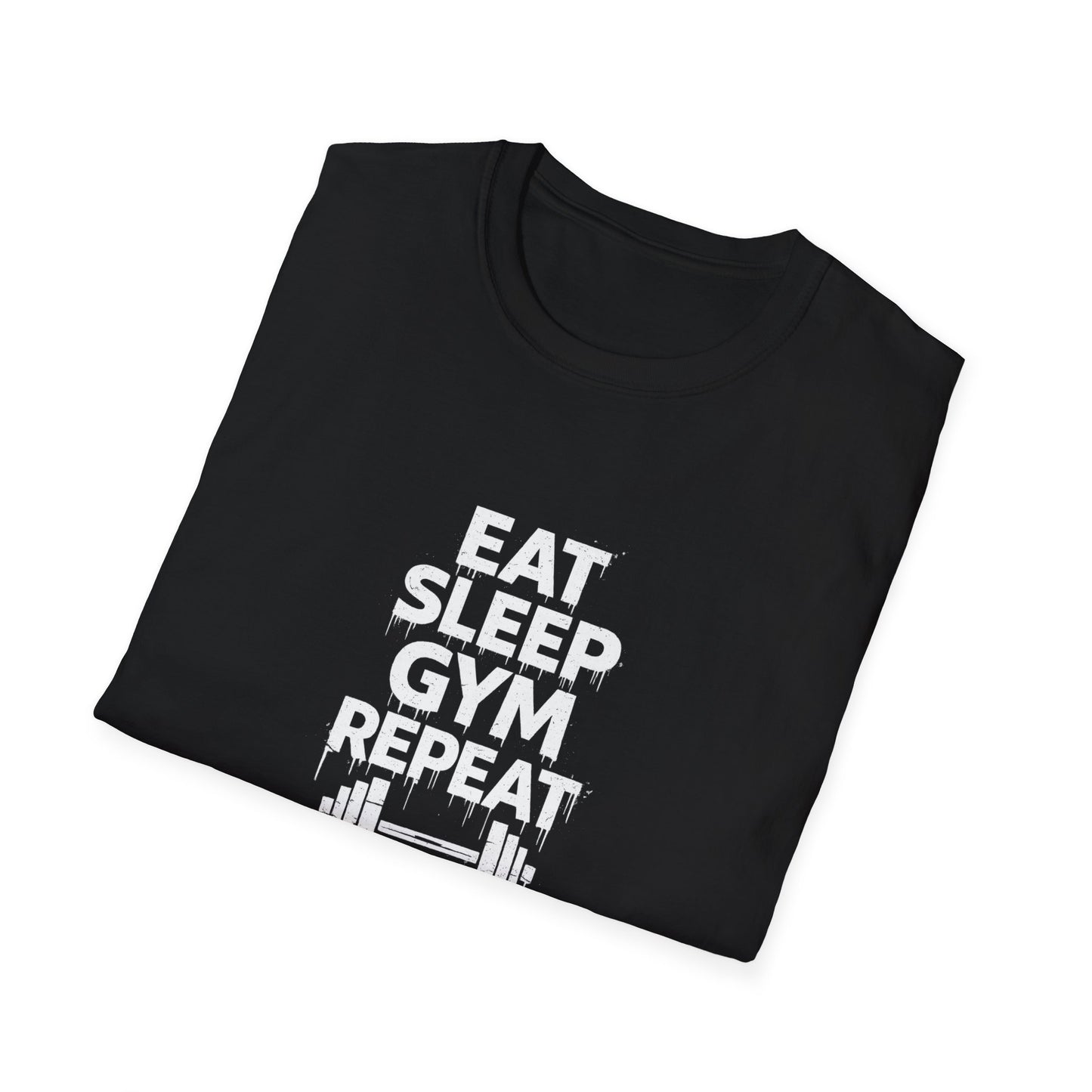 Eat sleep gym — tričko v barvě Sport Grey