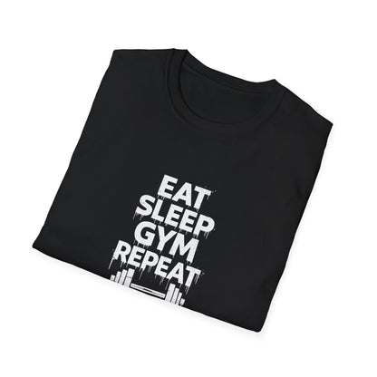 Eat sleep gym — tričko v barvě Sport Grey