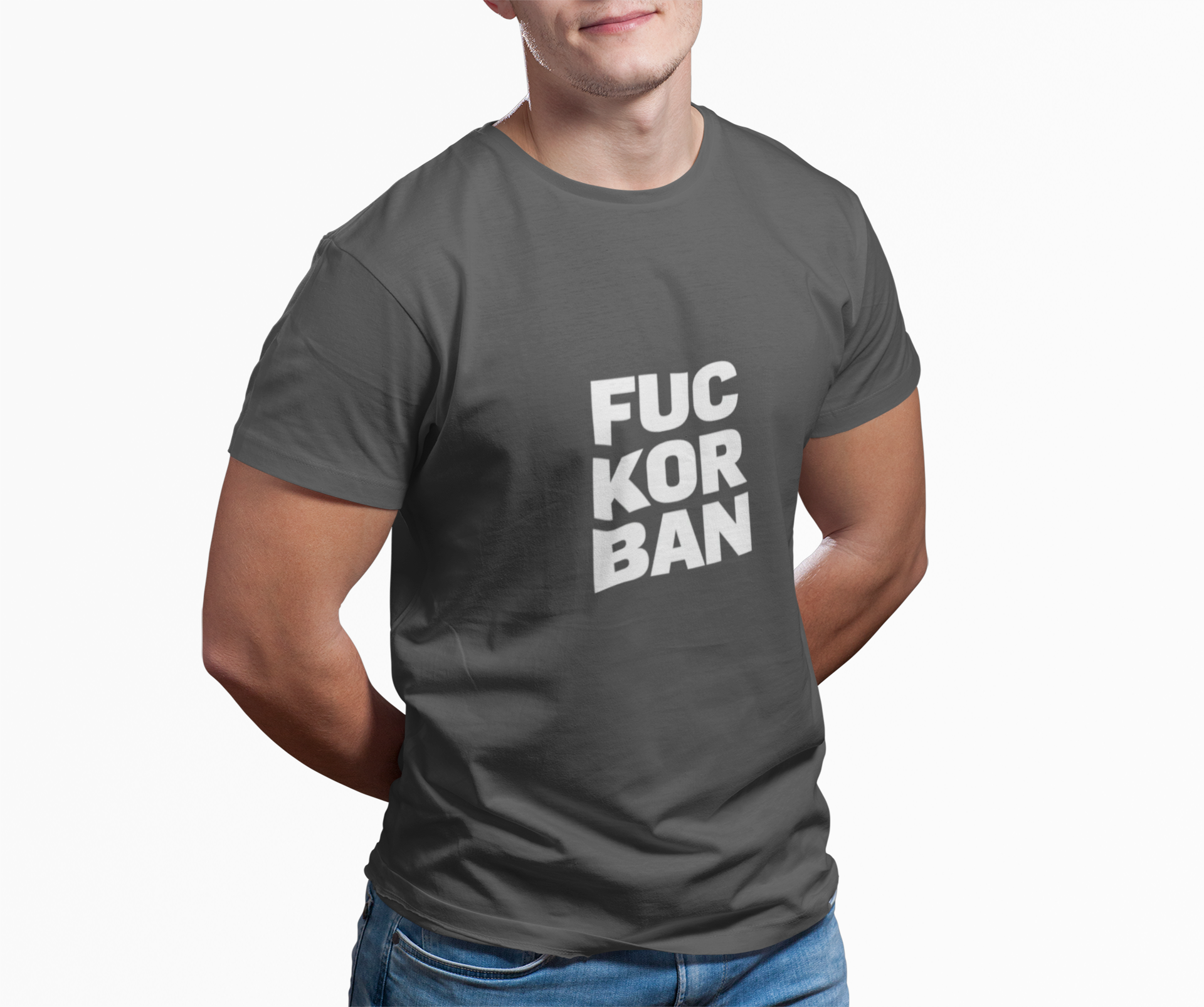 Unisex tričko FUCK ORBAN — tričko v barvě White