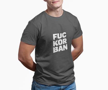 Unisex tričko FUCK ORBAN — tričko v barvě White