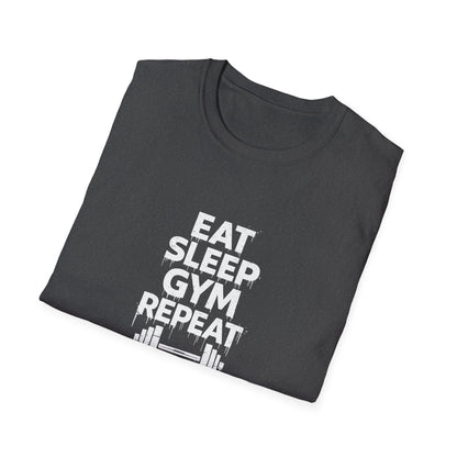 Eat sleep gym — tričko v barvě Military Green
