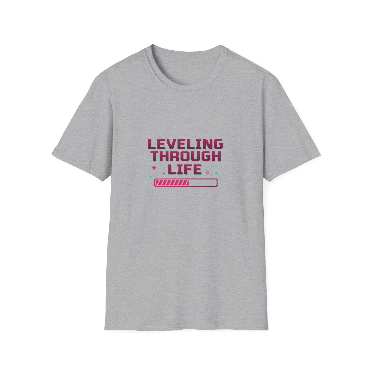 Leveling through life — tričko v barvě Black