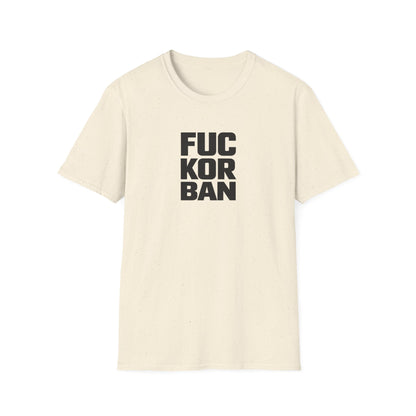 Unisex tričko FUCK ORBAN — tričko v barvě Black