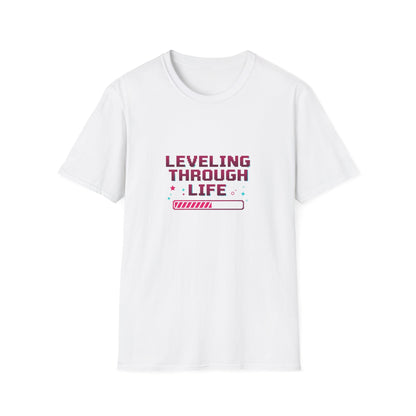 Leveling through life — tričko v barvě Sport Grey