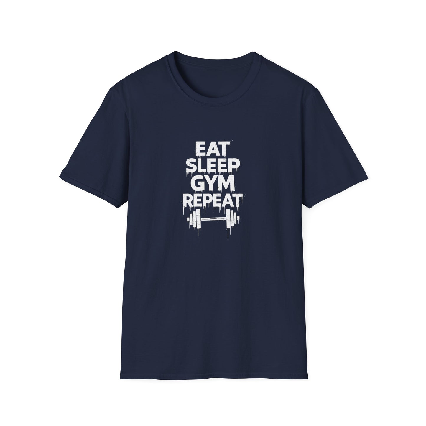 Eat sleep gym — tričko v barvě Tropical Blue
