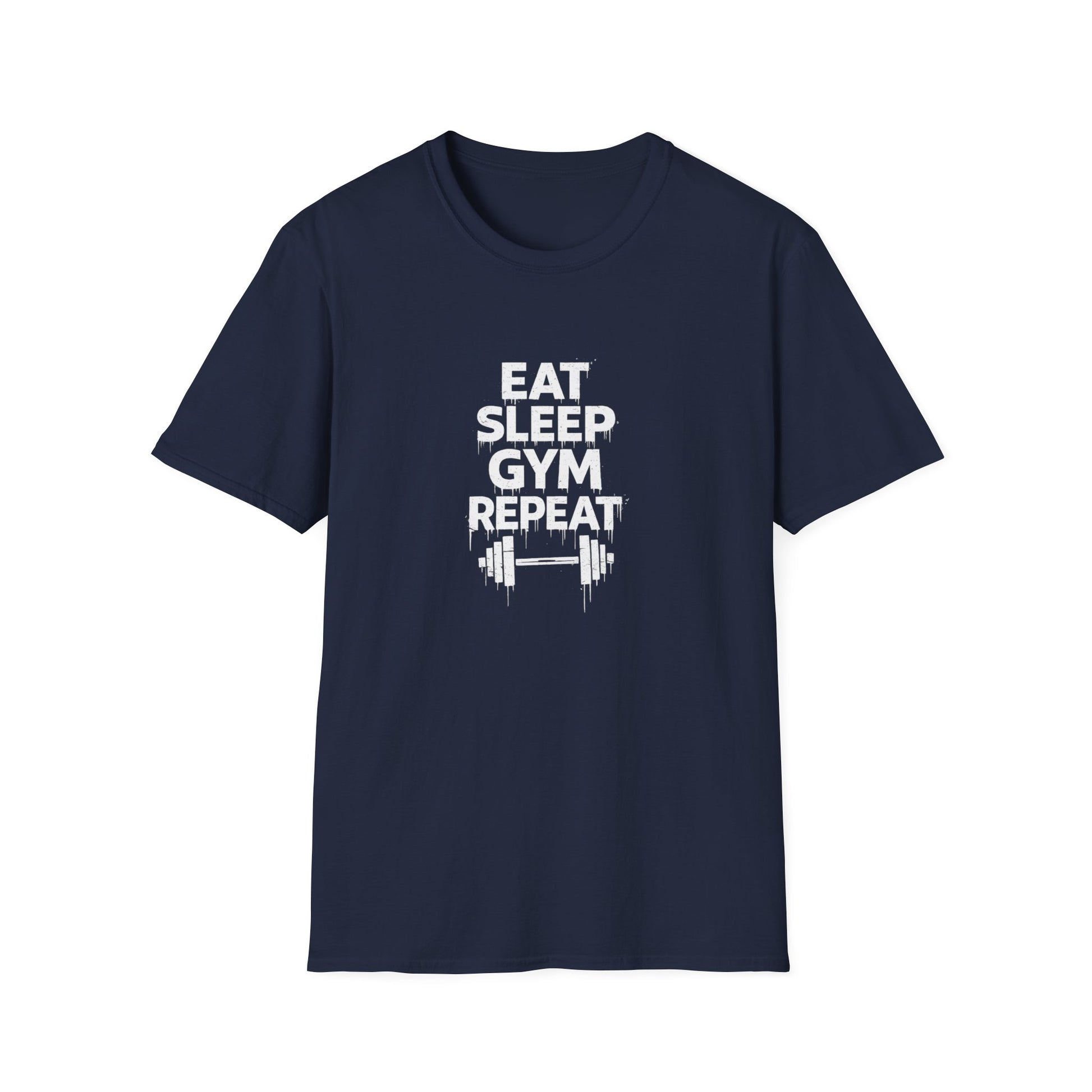 Eat sleep gym — tričko v barvě Tropical Blue