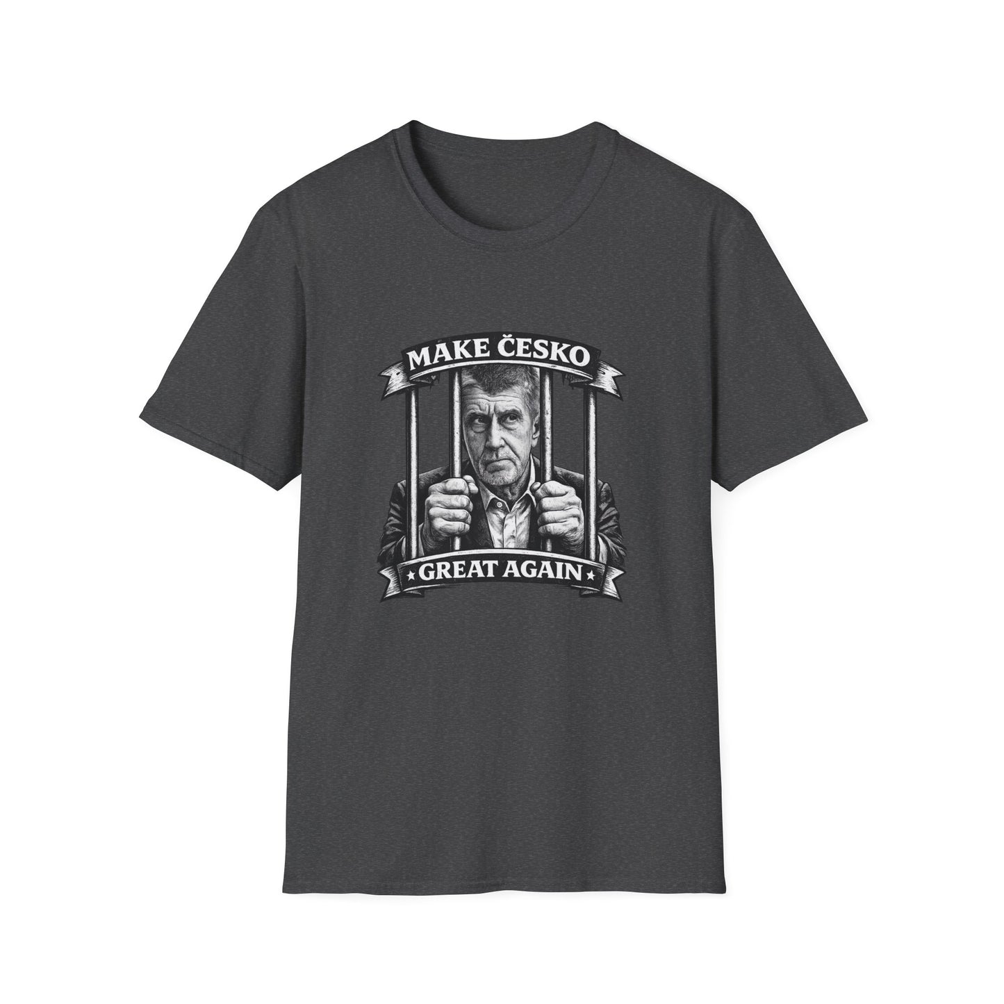 Make česko great again — tričko v barvě Dark Heather
