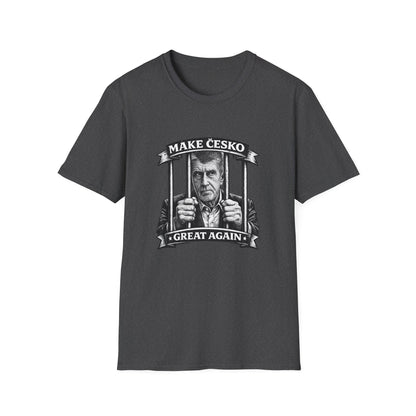 Make česko great again — tričko v barvě Dark Heather